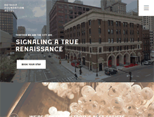 Tablet Screenshot of detroitfoundationhotel.com